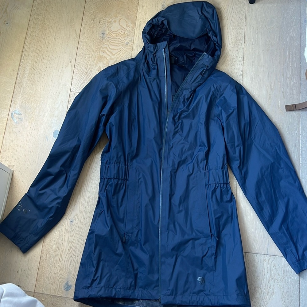 Womens Mountain Hardwear Rain Water Resistant Quarter Trench Hooded Jacket